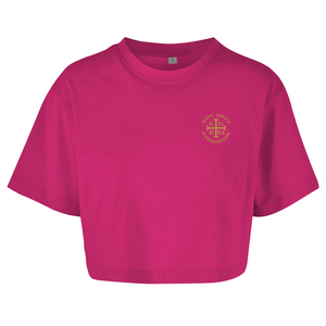 Damen Oversize Crop Top ICXC NIKA orthodox griechisch