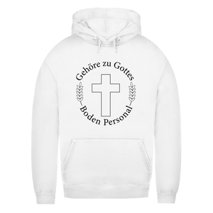 Damen Hoodie gehöre zu gottes boden personal