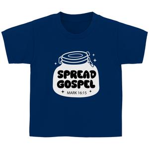 Kinder T-Shirt spread gospel mark 16:15