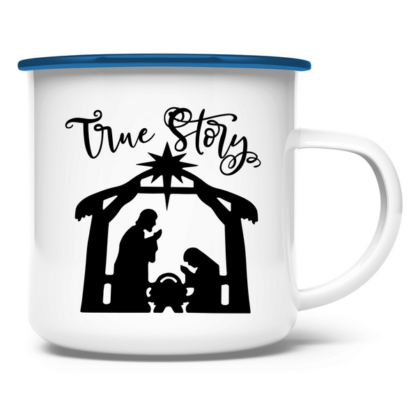 Emaille Tasse weihnachten true store