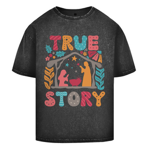 Oversize Washed T-Shirt true store weihnachten