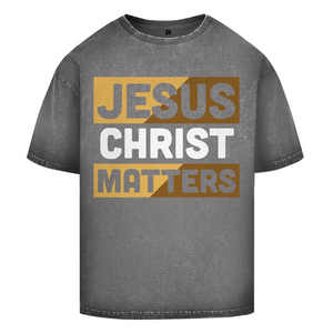 Oversize Washed T-Shirt jesus christ matters