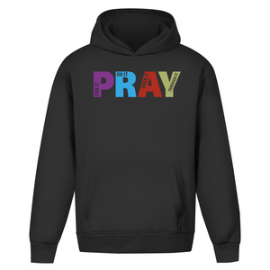 Oversize Hoodie Ohne Kordel pray on it