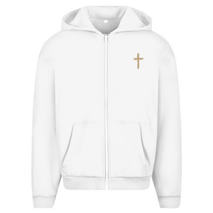 Oversize Zipper Hoodie a loving god 1 john 4:9-10