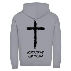 Zipper Hoodie he died for me i live for him