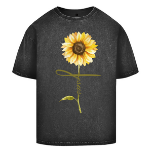 Oversize Washed T-Shirt jesus sonnenblume
