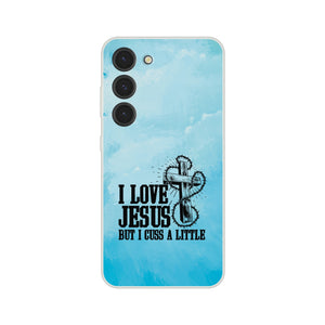 i love jesus but i cuss a little Samsung-Hülle