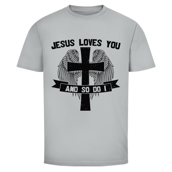 Herren T-Shirt jesus loves you and so do i