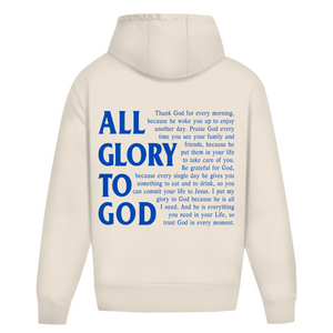 Oversize Hoodie Ohne Kordel all glory to god