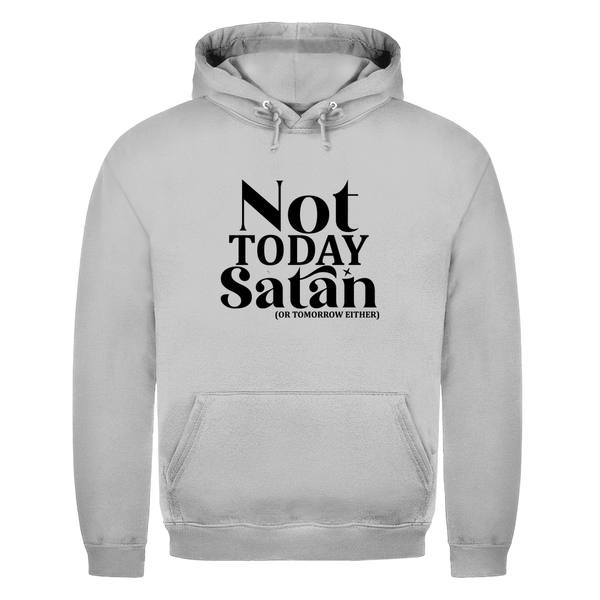 Herren Hoodie not today satan