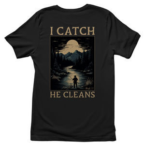 Damen T-Shirt i catch he cleans mark 1:17