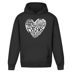 Oversize Hoodie Ohne Kordel jesus guter hirte