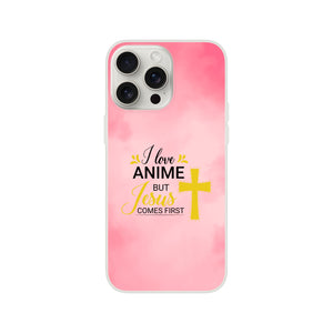 i love anime but jesus comes first iPhone-Hülle