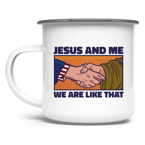 Emaille Tasse jesus and me