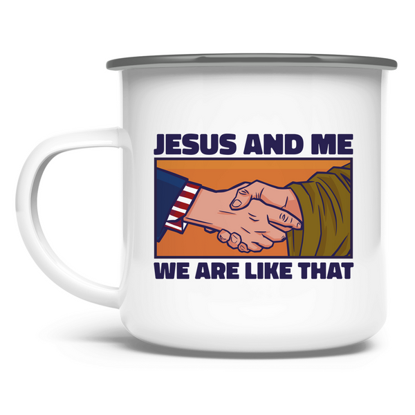 Emaille Tasse jesus and me