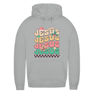 Damen Hoodie jesus weihnachtsmotiv