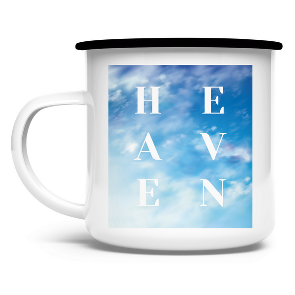 Emaille Tasse heaven