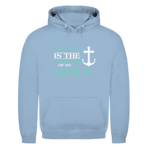 Herren Hoodie jesus is the anchor of my soul segeln