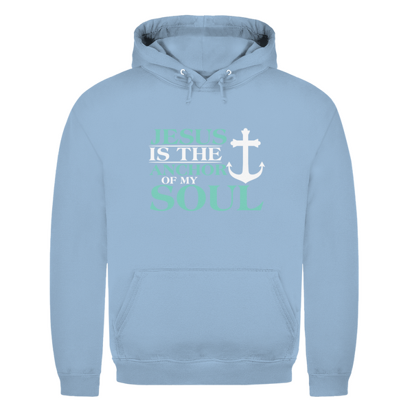 Herren Hoodie jesus is the anchor of my soul segeln