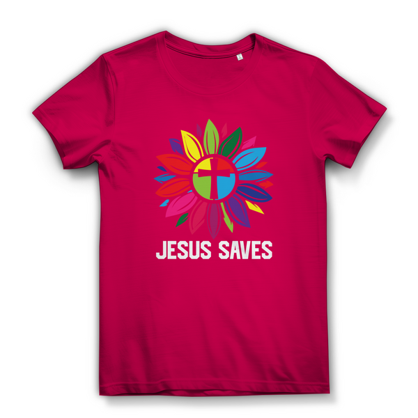 Damen Bio T-Shirt jesus saves