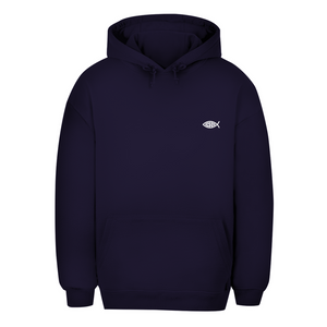 Unisex Oversize Hoodie fisch symbol ICHTHYS Jesus
