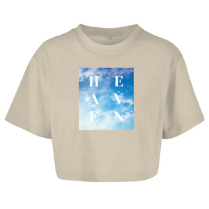 Damen Oversize Crop Top heaven