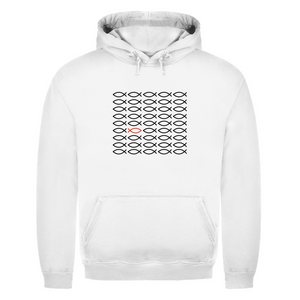 Herren Hoodie fisch symbol ICHTHYS