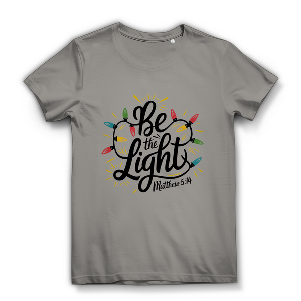 Damen Bio T-Shirt be the light matthew 5:14