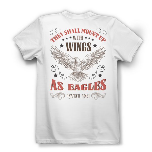 Damen Bio T-Shirt mount up with wings isaiah 40:31