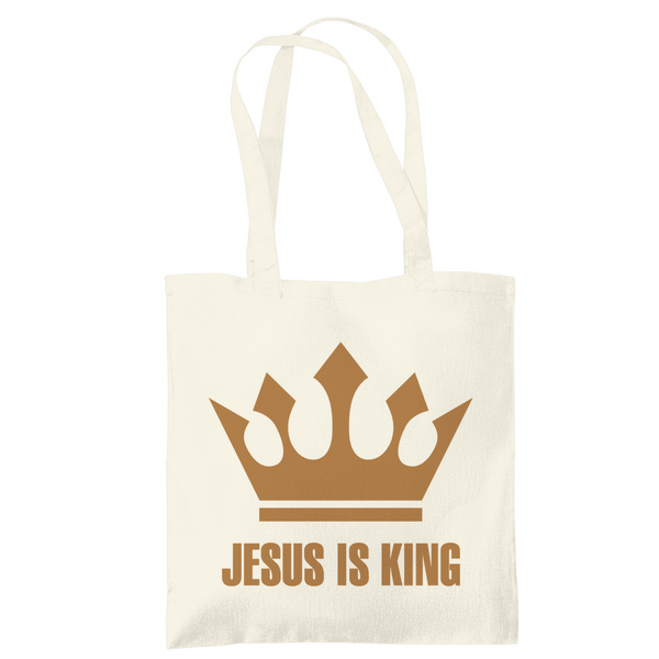 Tragetasche jesus is king krone