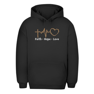 Unisex Oversize Hoodie faith hope love