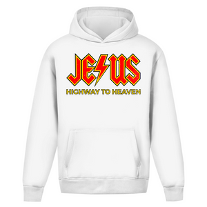 Oversize Hoodie Ohne Kordel jesus highway to heaven
