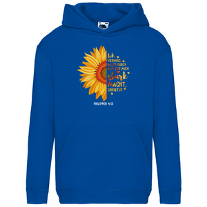 Kinder Hoodie der mich stark macht philipper 4.13