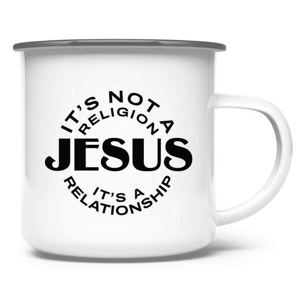 Emaille Tasse jesus its a relationship