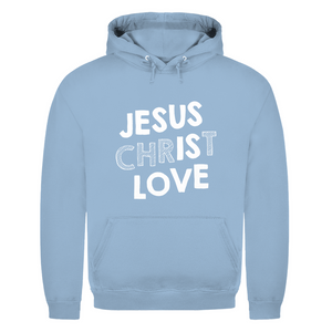 Herren Hoodie jesus christ love