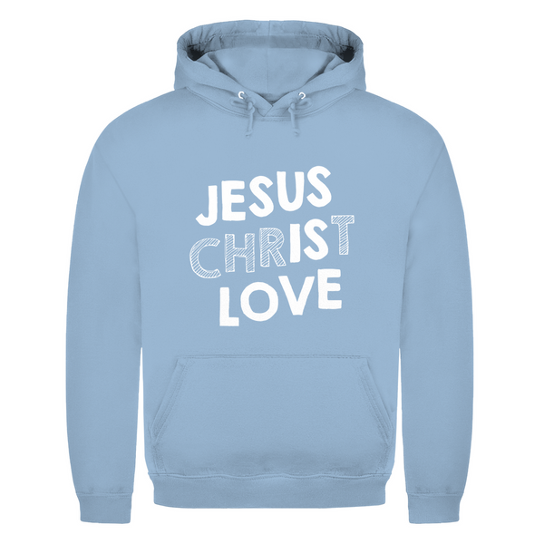 Herren Hoodie jesus christ love