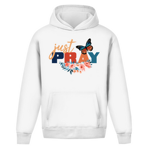 Oversize Hoodie Ohne Kordel just pray
