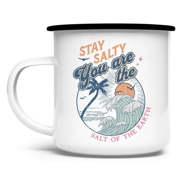 Emaille Tasse stay salty