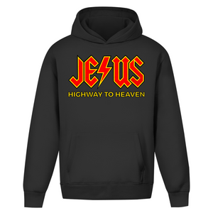 Oversize Hoodie Ohne Kordel jesus highway to heaven