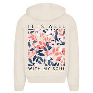 Oversize Zipper Hoodie it is well with my soul