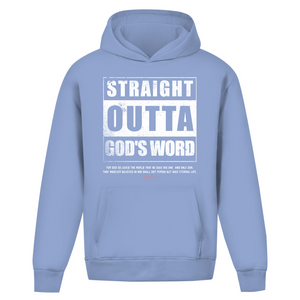 Oversize Hoodie Ohne Kordel straight outta gods word john 3:16