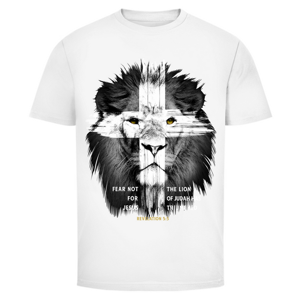 Herren T-Shirt fear not for jesus revelation 5:5