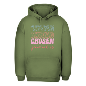 Unisex Oversize Hoodie chosen jeremiah 1:5