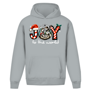 Oversize Hoodie Ohne Kordel joy to the world