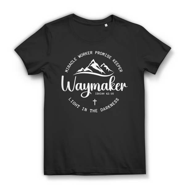 Damen Bio T-Shirt waymaker isaiah 42:16