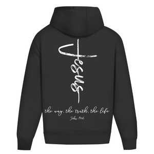 Oversize Hoodie Ohne Kordel the way the truth the life john 14:6