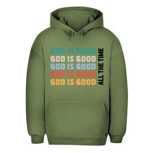 Unisex Oversize Hoodie god is good retro