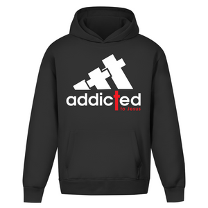 Oversize Hoodie Ohne Kordel addicted to jesus