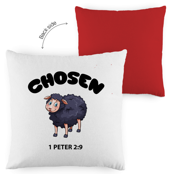 Kopfkissen zweifarbig chosen schaf 1 peter 2:9