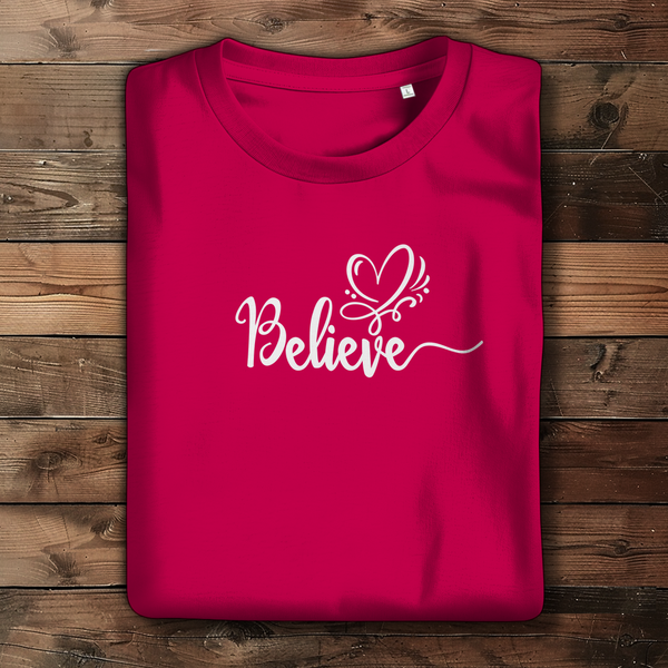 Damen Bio T-Shirt believe